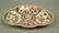 Chinese Rose Medallion Shaped dish low bowl. Butt