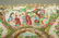 Chinese Rose Medallion Shaped dish low bowl. Butt - 2