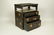 Japanese Three Drawer Jewelry Chest. Black finish - 2