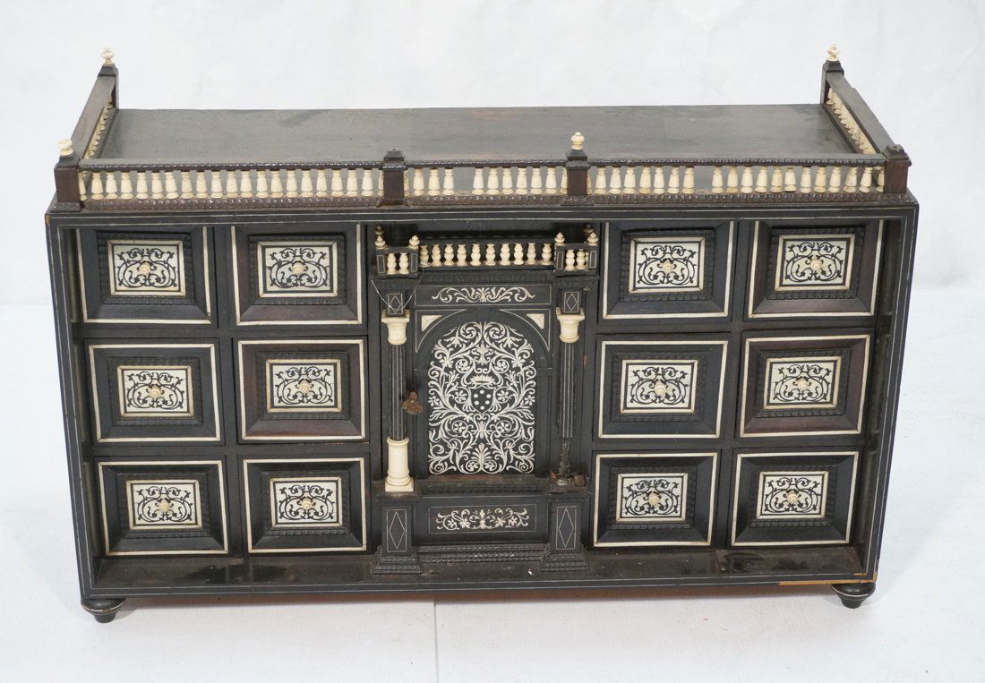 Antique Italian Architectural Collectors Cabinet. (1 of 10)