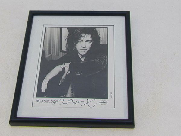 BOB GELDOF Signed Autograph Photo Picture Dimen: BOB GELDOF Signed Autograph Photo Picture Dimensions: H: 13 inches: W: 11.5 inches Condition: Excellent condition US Shipping charge: $12