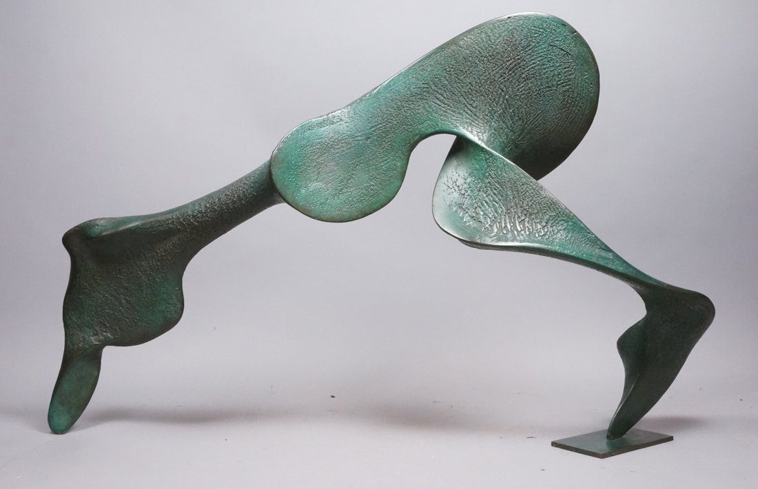 Large Bronze Henry Moore style Sculpture.  Sinuou (1 of 7)