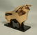Modernist Polished Solid Bronze Bull Table Sculpture