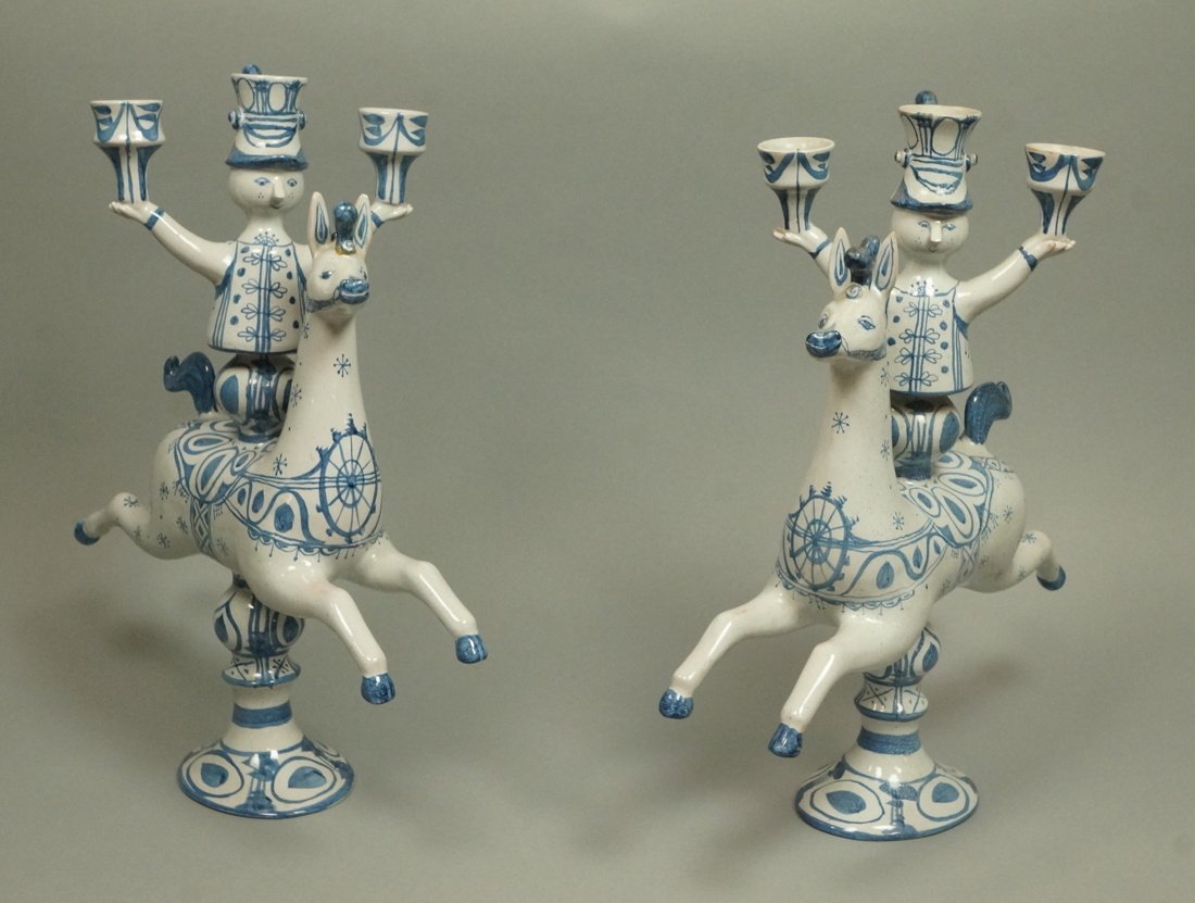 Pr BJORN WIINBLAD Figural Candlesticks. Denmark. (1 of 10)