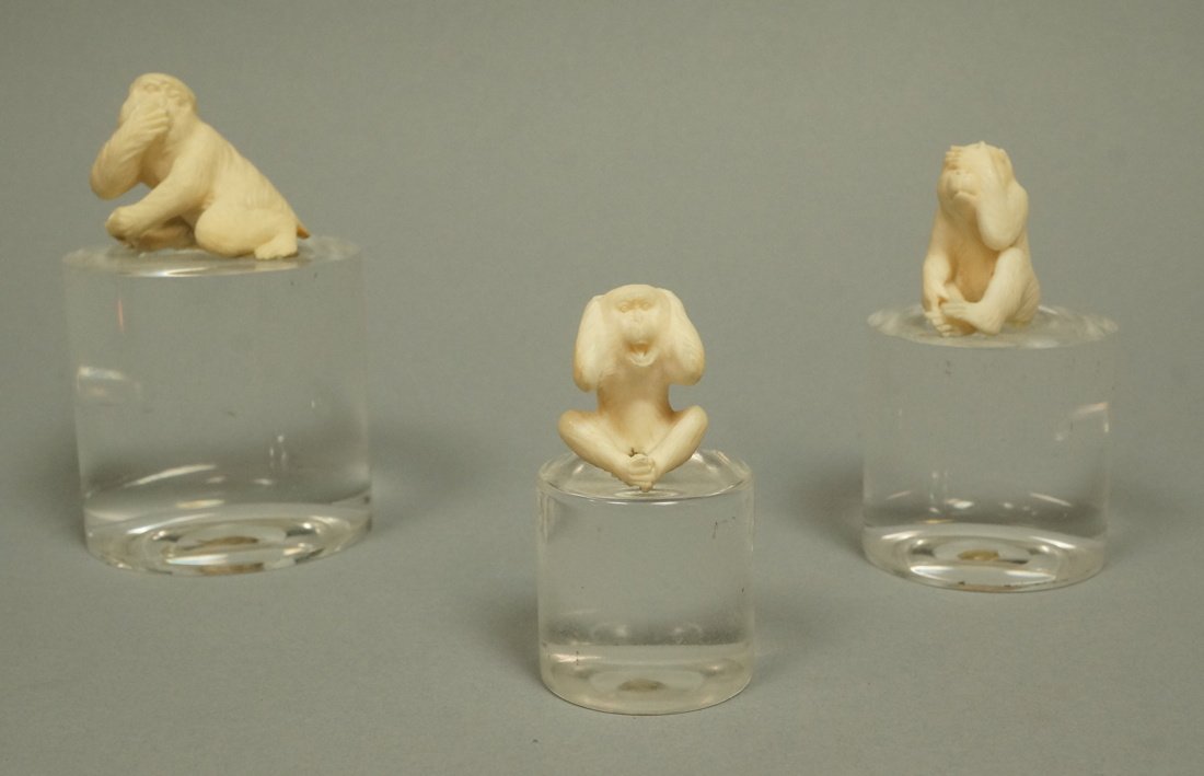 Set 3 Carvings. See No Evil; Hear No Evil ; Speak (1 of 5)