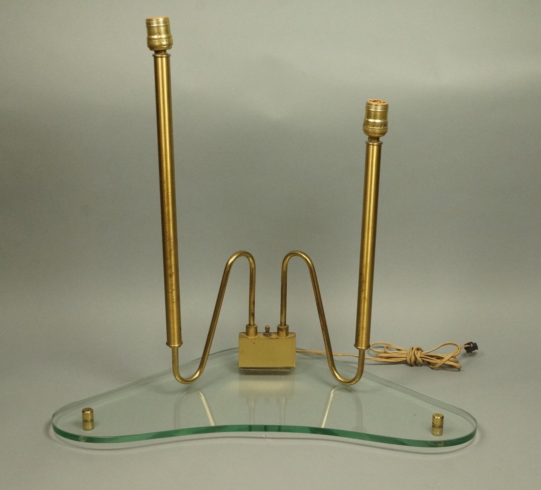 FONTANA ARTE style Lamp.  Italian Modern Brass an (1 of 8)