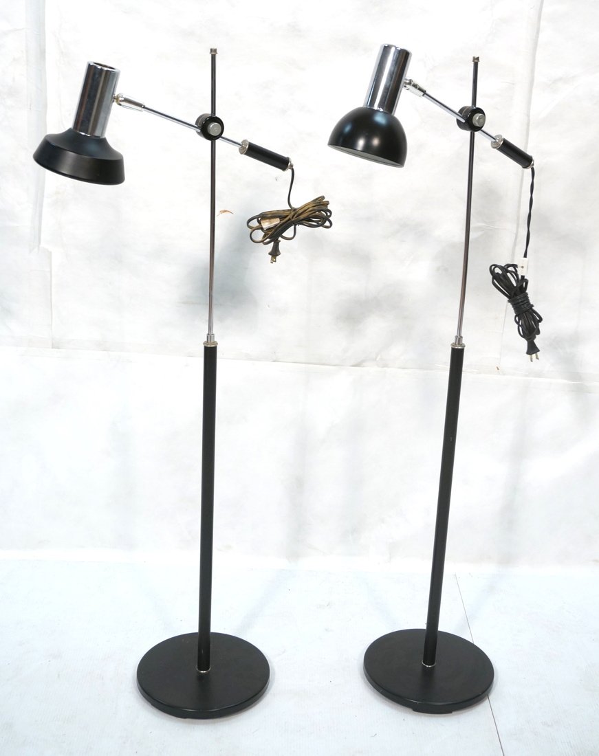 2pc DERO Modernist Chrome Adjustable Arm Floor La (1 of 10)