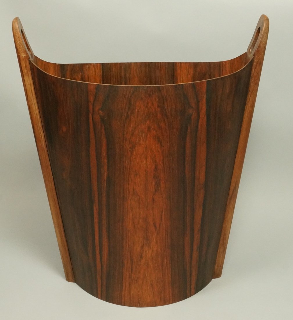 PS HEGGEN Norway Rosewood Waste Basket. Trash Can (1 of 7)
