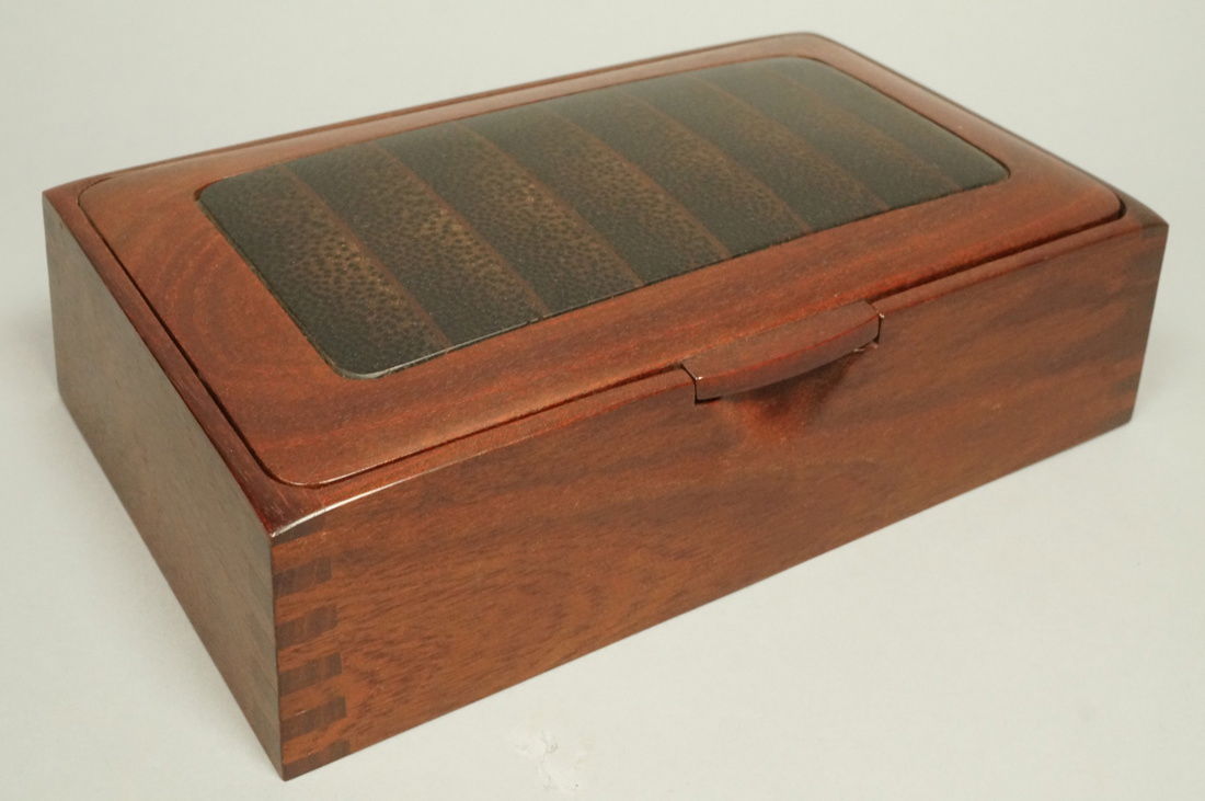 MICHAEL HAMILTON Studio Wood Jewelry Box. Black P (1 of 5)