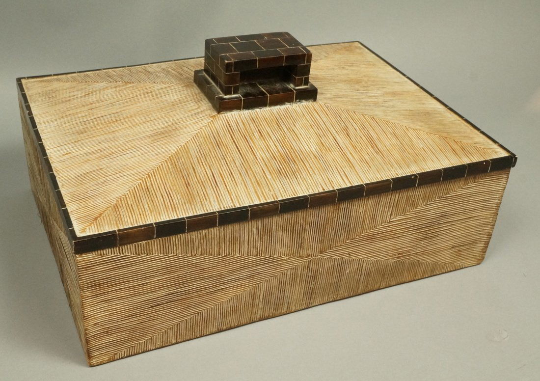 MAITLAND SMITH style Designer Lidded Box. Tribal (1 of 8)