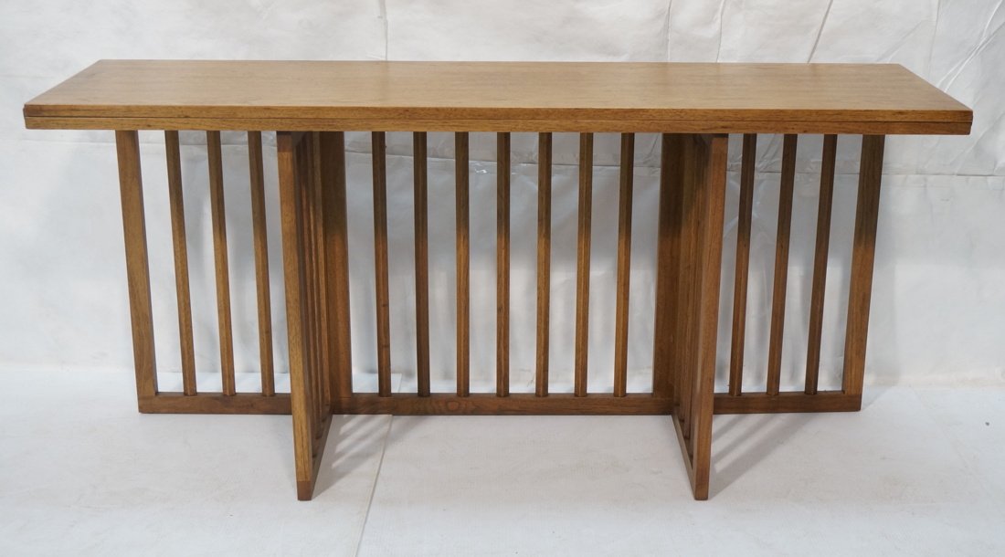 Long wood flip top Hall Table. Arts & Craft style (1 of 5)