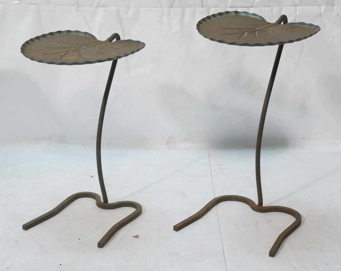 Two SALTERINI Nesting Lily Pad Metal Outdoor Pati (1 of 7)