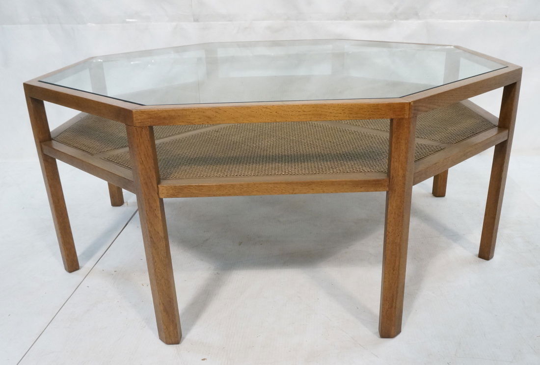 BAKER Octagonal Coffee Cocktail Table. Glass top. (1 of 5)