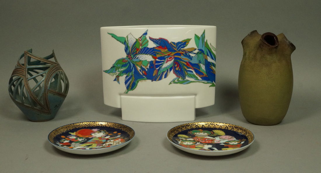 5pc Modernist Ceramic Lot. 1&2) 2pcs ROSENTHAL by (1 of 8)