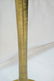 Pr Gold tone brushed aluminum glass top side tabl - 8