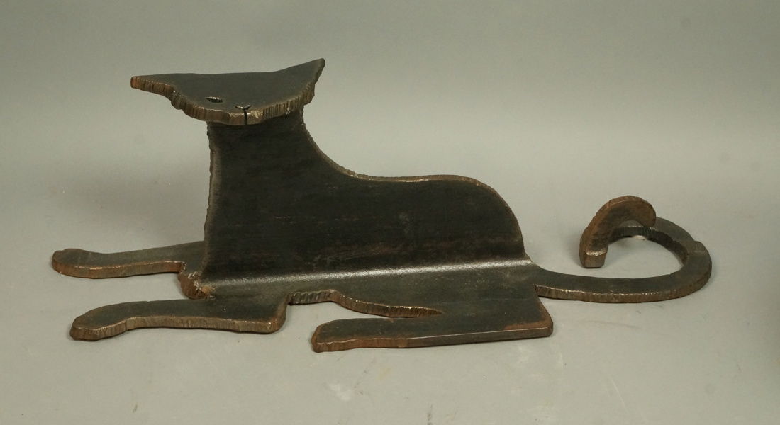 Industrial Iron Cat Sculpture. Marked A.L. WILSON (1 of 8)