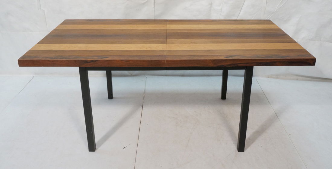 Butcher Block Dining Table. Some wood bands are r (1 of 10)