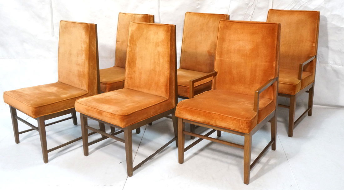 Set 6 Dunbar style Dining Chairs. Walnut frames a (1 of 10)