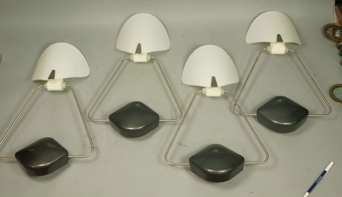 Lot 4 ARTELUCE Italian Glass Wall Sconces. Silver (1 of 7)