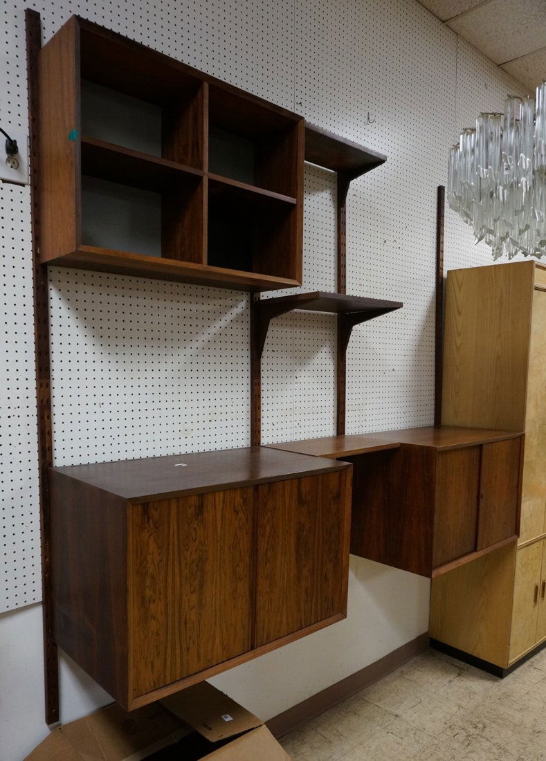 Rosewood CADO Wall Unit. Four Rosewood uprights. (1 of 10)