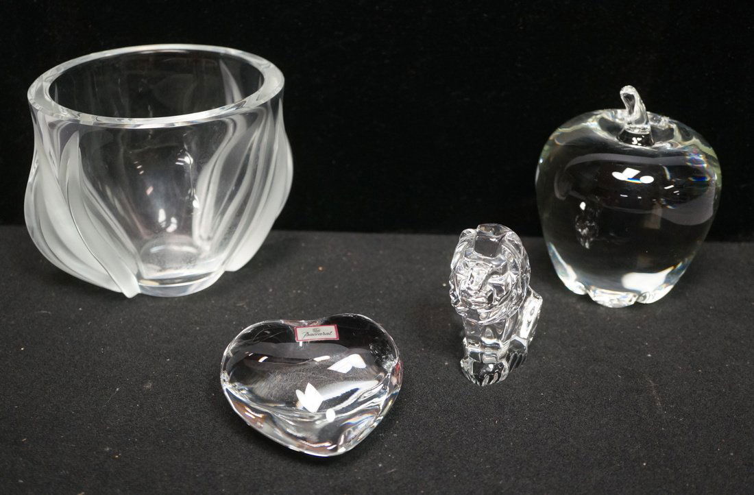 4pcs French & American Crystal. LALIQUE France Va (1 of 7)