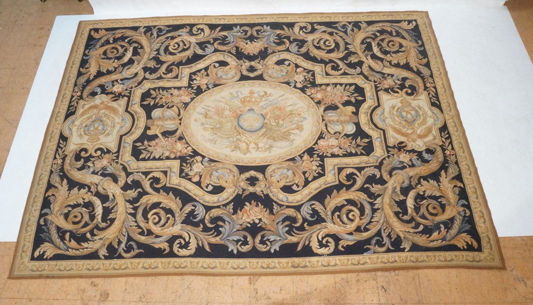 Large Needlepoint Aubusson style Area Rug Carpet. (1 of 9)