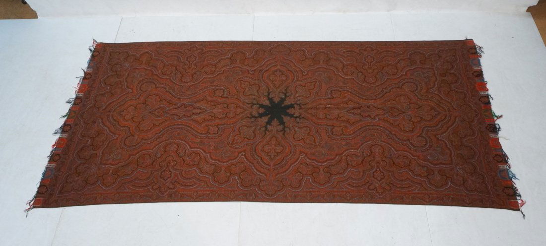 Large Paisley Wool Textile. Colorful paisley. (1 of 7)