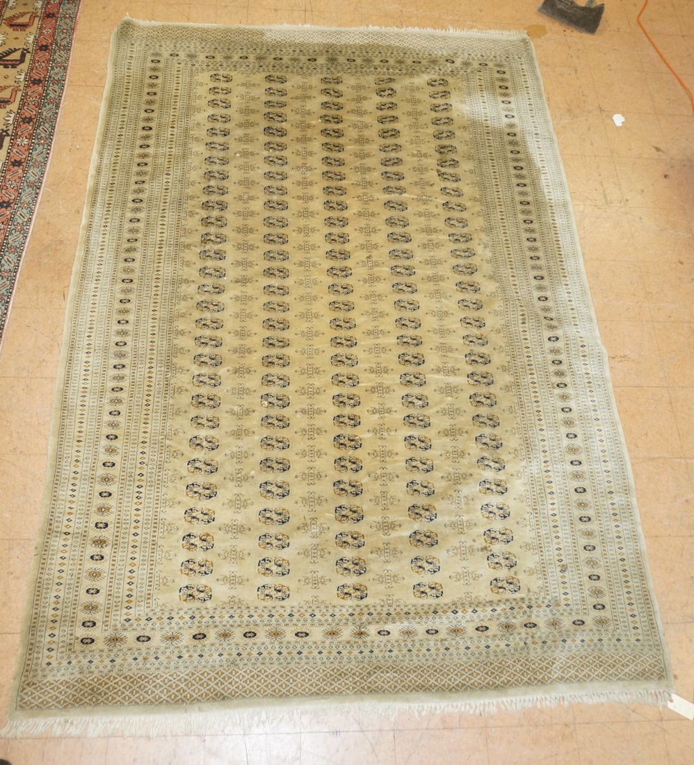 10'5" x 7'1" Beige Bokhara style Oriental Rug Car (1 of 9)