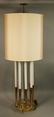 TOMMI PARZINGER Brass Candle Table Lamp. Nine bra - 2