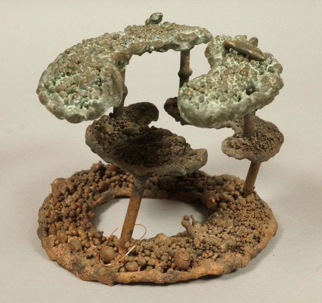 VAL BERTOIA Bronze Sculpture. Modernist. Three le (1 of 7)