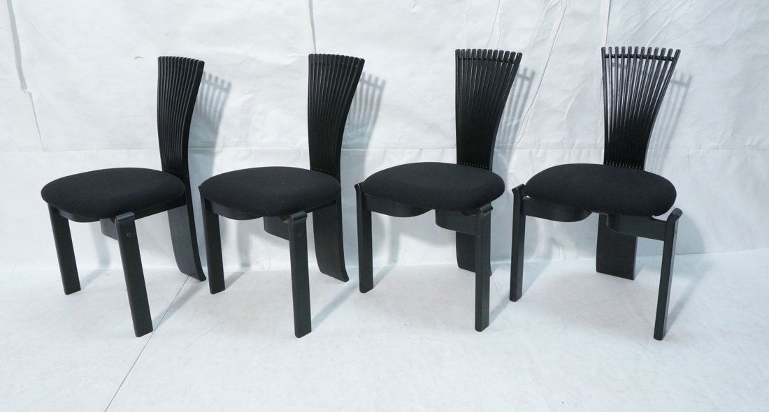 4 WESTNOFA Black Dining Chairs made in Norway. 3 (1 of 9)