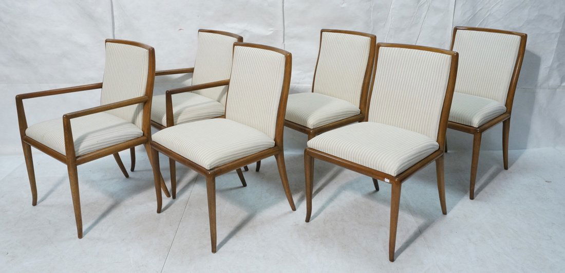 6 ROBSJOHN GIBBINGS Dining Chairs.  Curved horn f (1 of 10)