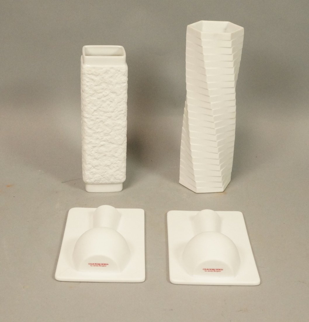 4pcs ROSENTHAL & German Modernist Porcelain.  1). (1 of 8)