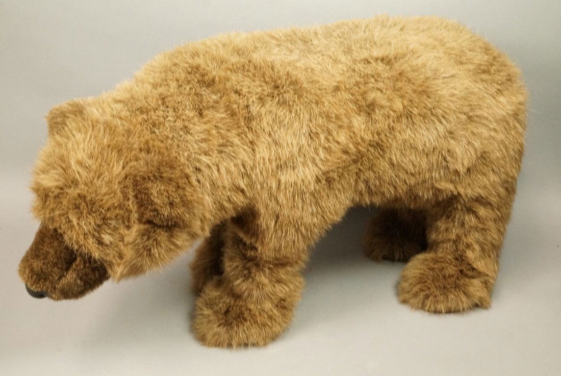 DITZ Furry Bear Plush Animal Foot Rest Bench. The (1 of 4)
