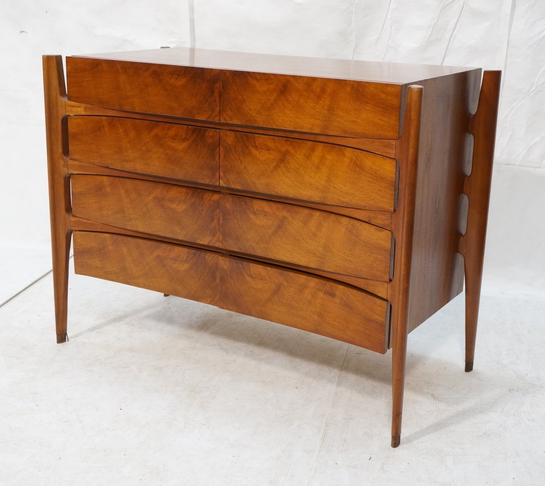 EDMOND SPENCE Swedish Chest Drawers. Eight bowed (1 of 10)