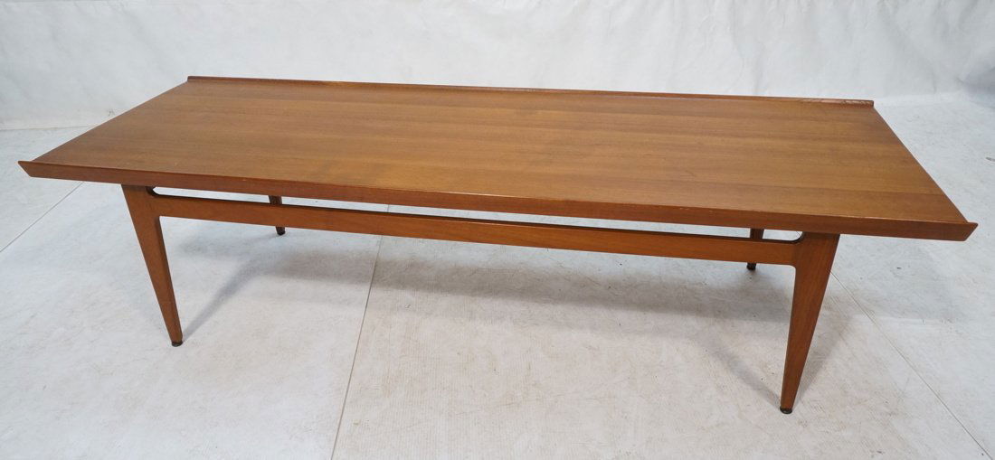 FRANCE & SON Danish Teak Coffee Table. Raised sid (1 of 9)