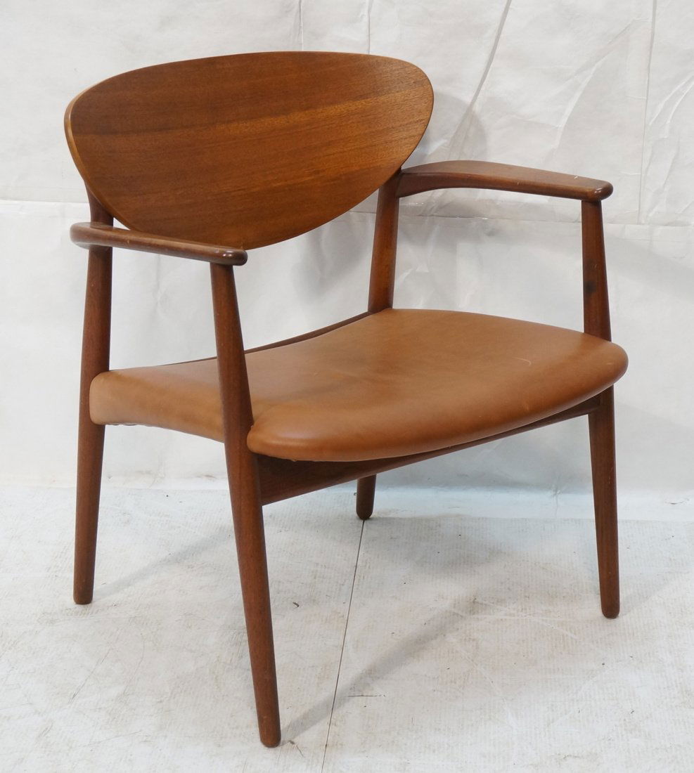 GEORG JENSEN Teak Modernist Lounge Chair. Shapely (1 of 10)