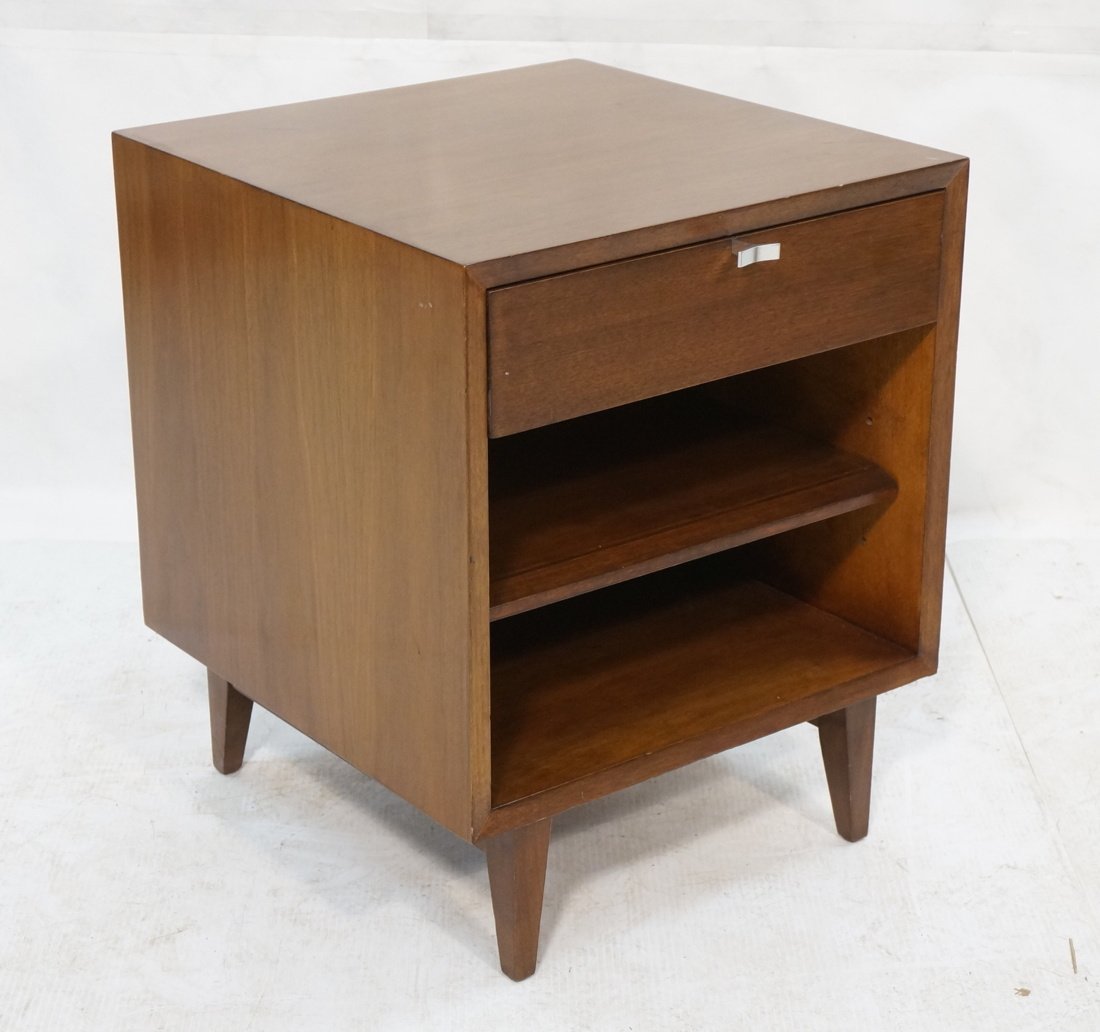 GEORGE NELSON Single Night Stand. Modernist Walnu (1 of 5)