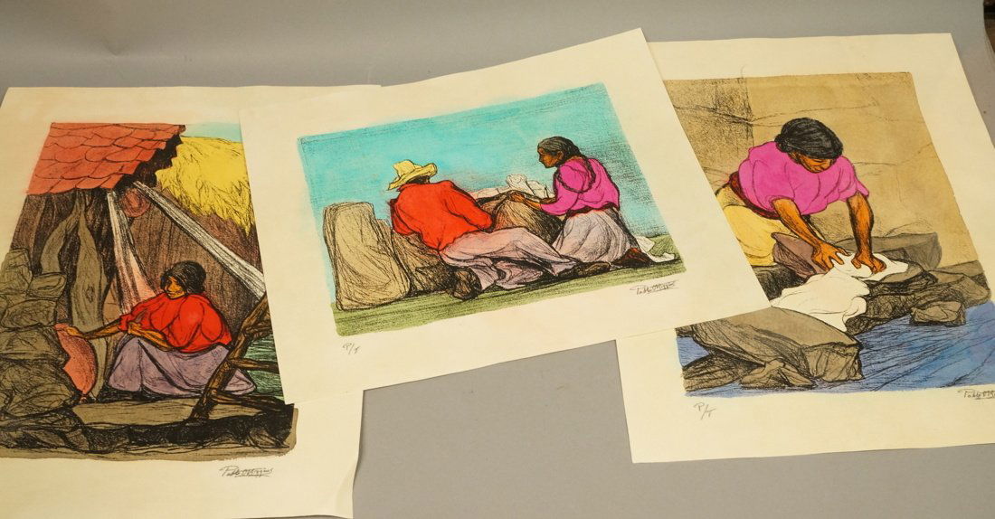 3pc PABLO O'HIGGINS Colorful Prints. Prints of La (1 of 6)