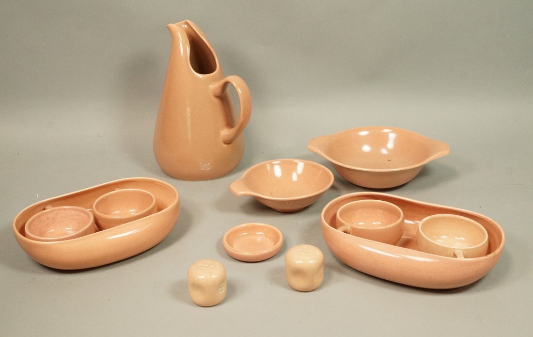 64pc Russel Wright American Modern China. Coral P (1 of 9)