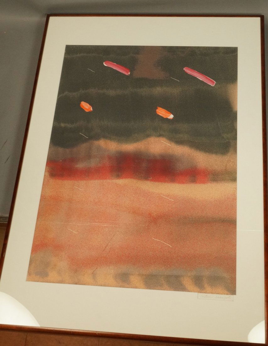 Signed HITOSHI NAKAZATO Print. Modernist print wi (1 of 5)
