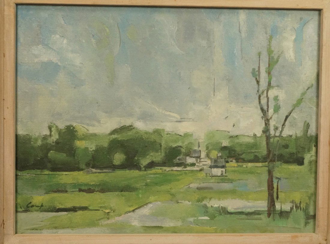 Signed CAMP Oil Painting on Canvas. Gray skies wi (1 of 6)