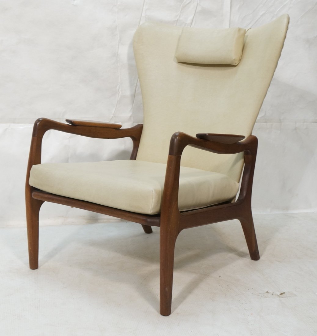 ADRIAN PEARSALL Walnut High Back Lounge Chair. Op (1 of 10)