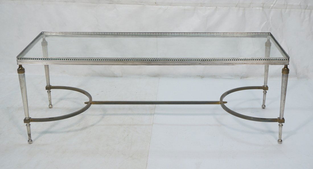 Regency Style Silver Gilt Coffee Cocktail Table. (1 of 8)