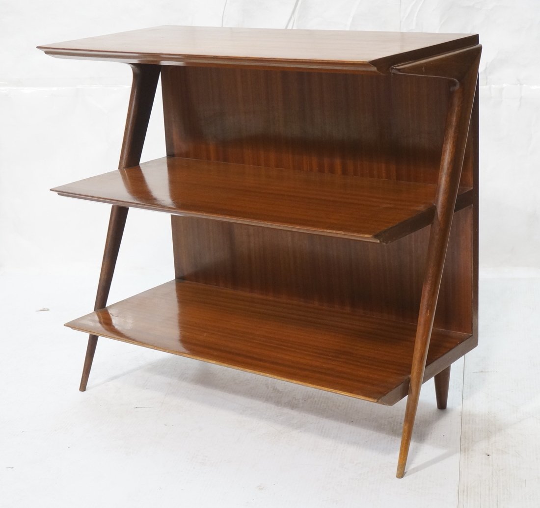 Tri level American Modern Walnut Magazine Stand. (1 of 5)