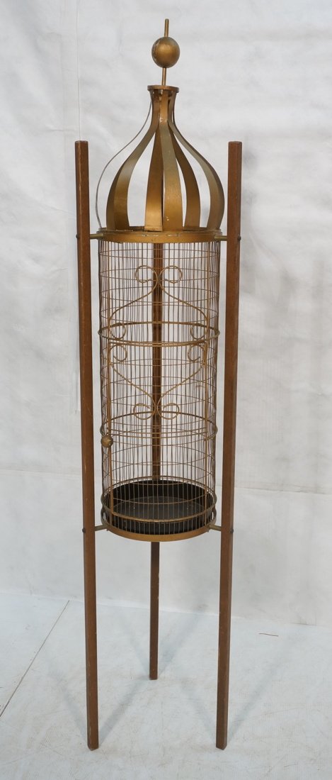Modernist Metal Bird Cage. Frederick Weinberg (1 of 10)