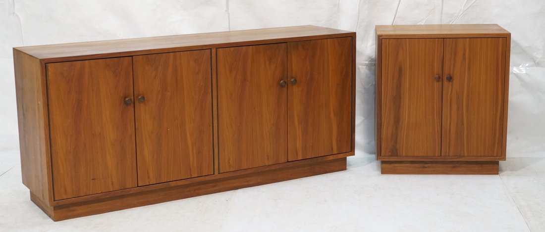 2pc Solid Walnut Custom Furniture. Small two door (1 of 9)