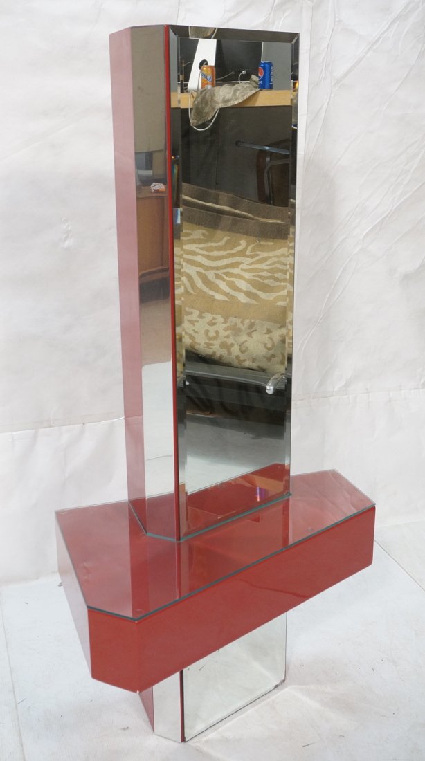 Springer style lacquered mirror/wall mount shelf. (1 of 8)