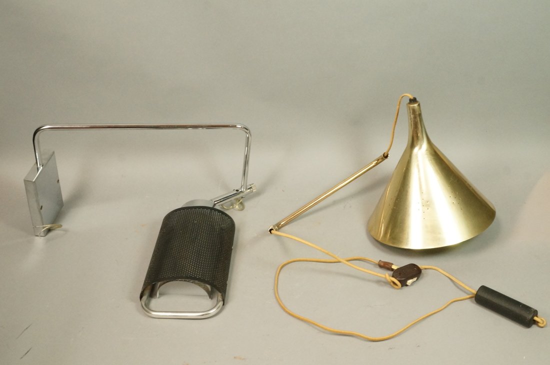 Lot of 2 Wall Mounted Lights KOCH LOWY Chrome OMI (1 of 9)