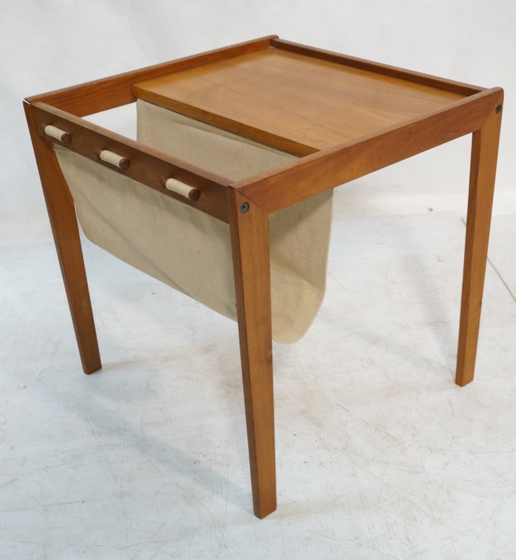 BENT SILBERG Danish Modern Teak Side table. Canva (1 of 7)